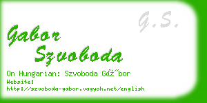 gabor szvoboda business card